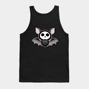 Stitched Spooky Bat Tank Top